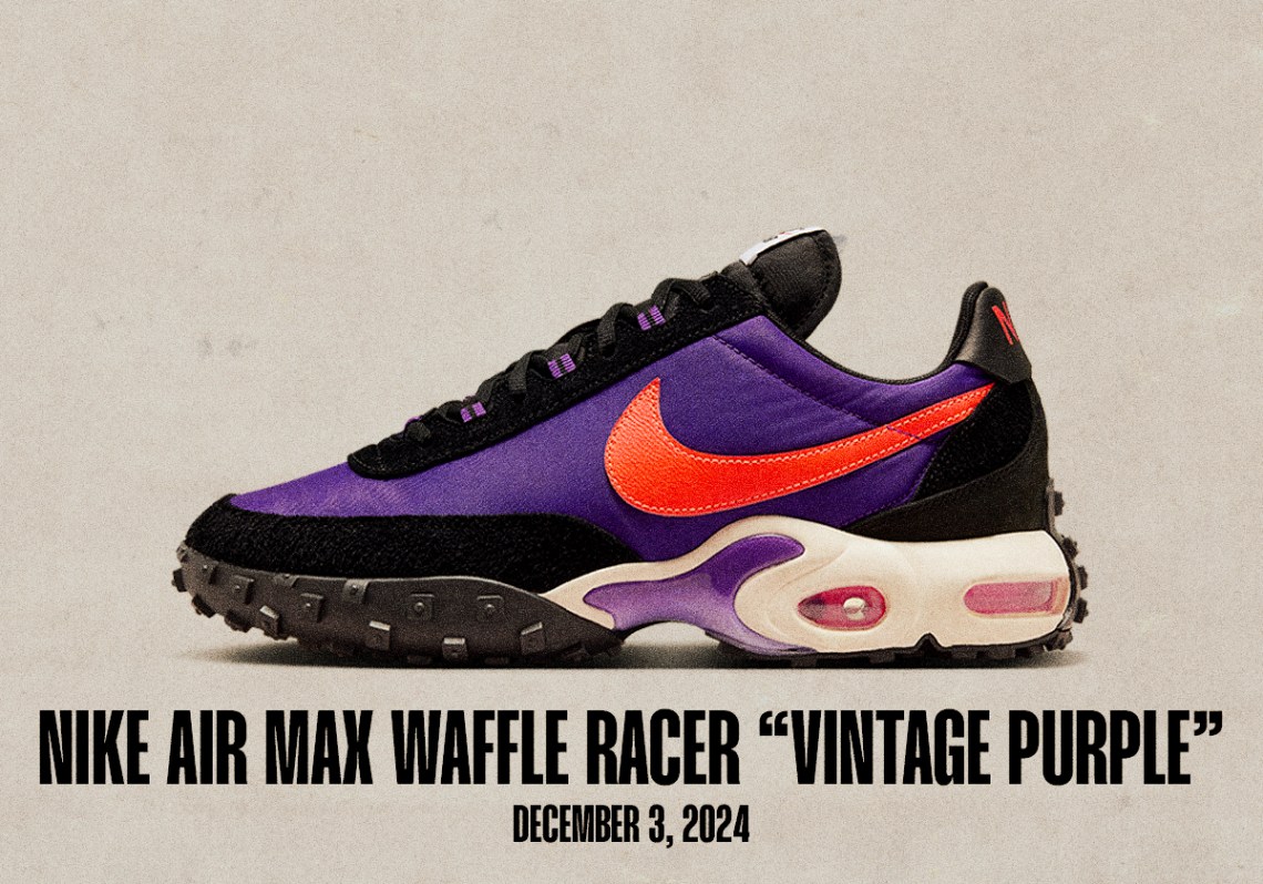 Sneaker Releases December 1 December 7 2024 Nike Air Max Waffle Racer Voltage Purple